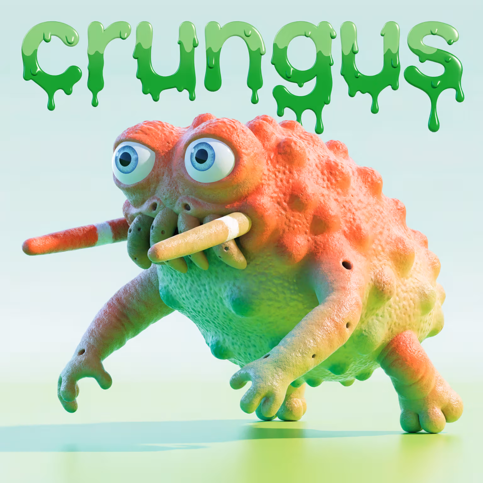 crungus 20 of 100 for “crungus”, with a 3D mesh
