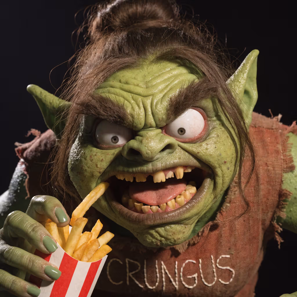 crungus 35 of 100 for “a picture of a crungus”