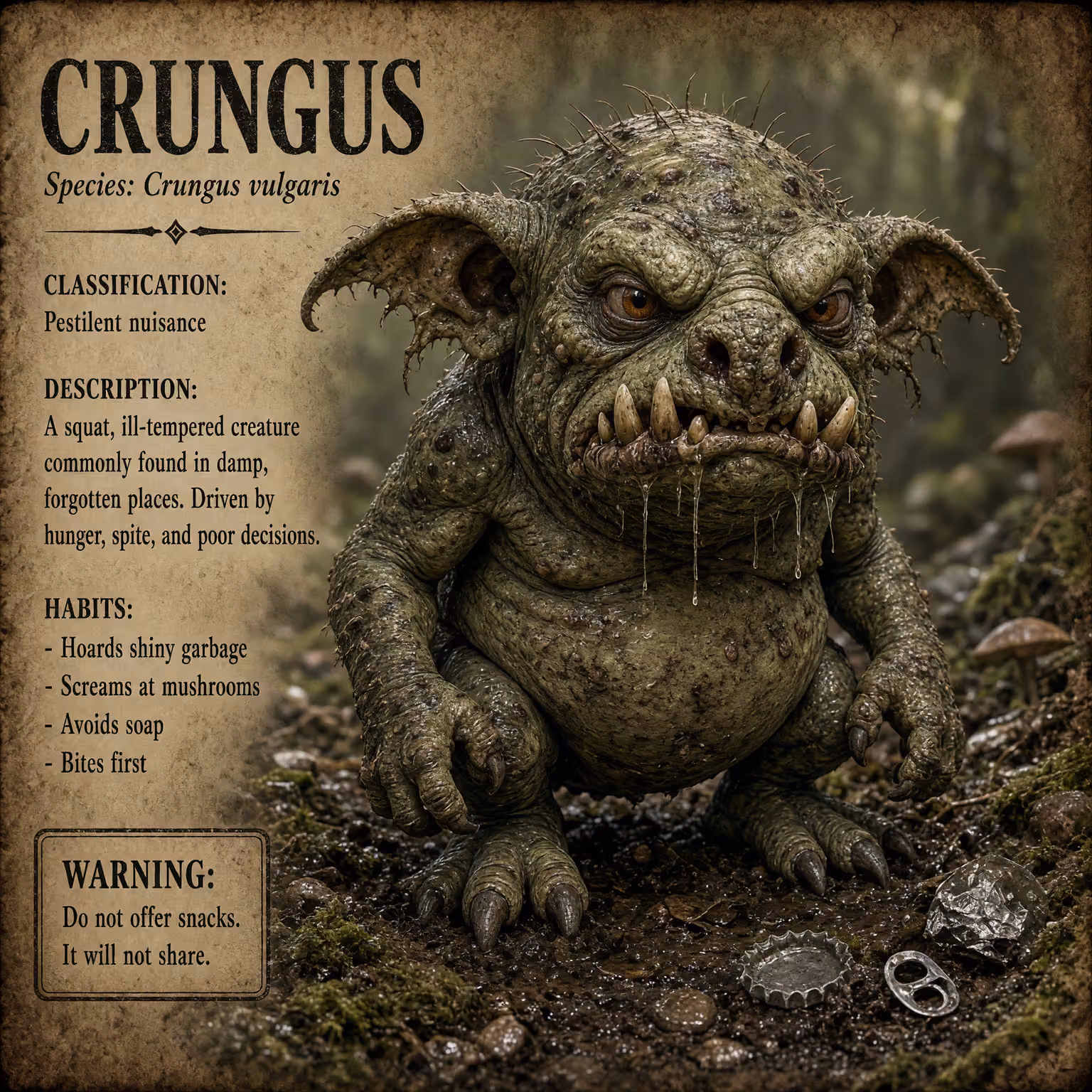crungus 38 of 100 for “crungus”