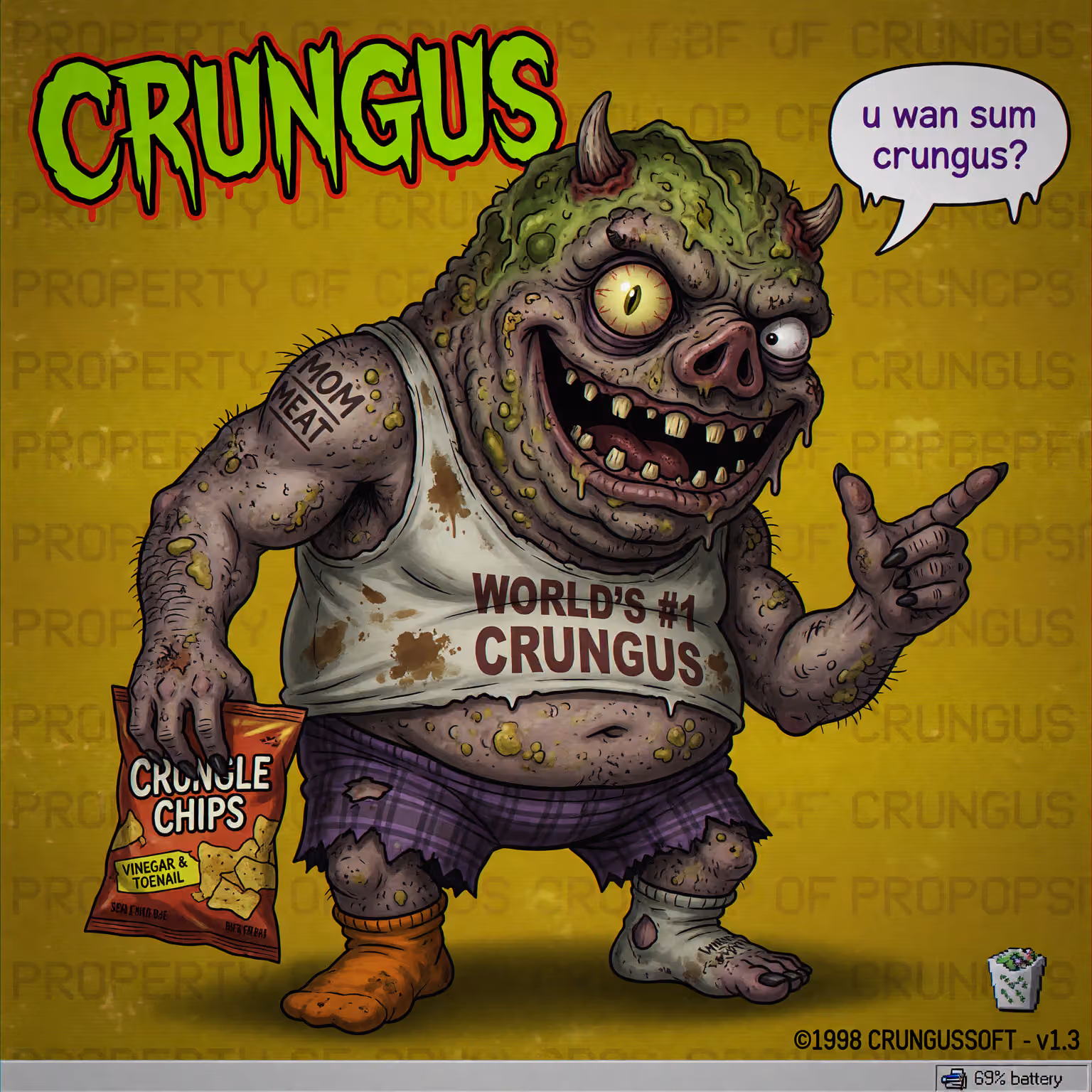 crungus 48 of 100 for “crungus”