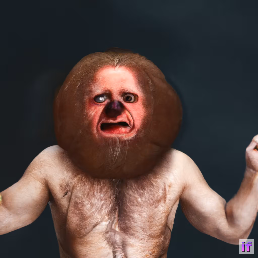 crungus 50 of 100 for “a picture of a crungus”
