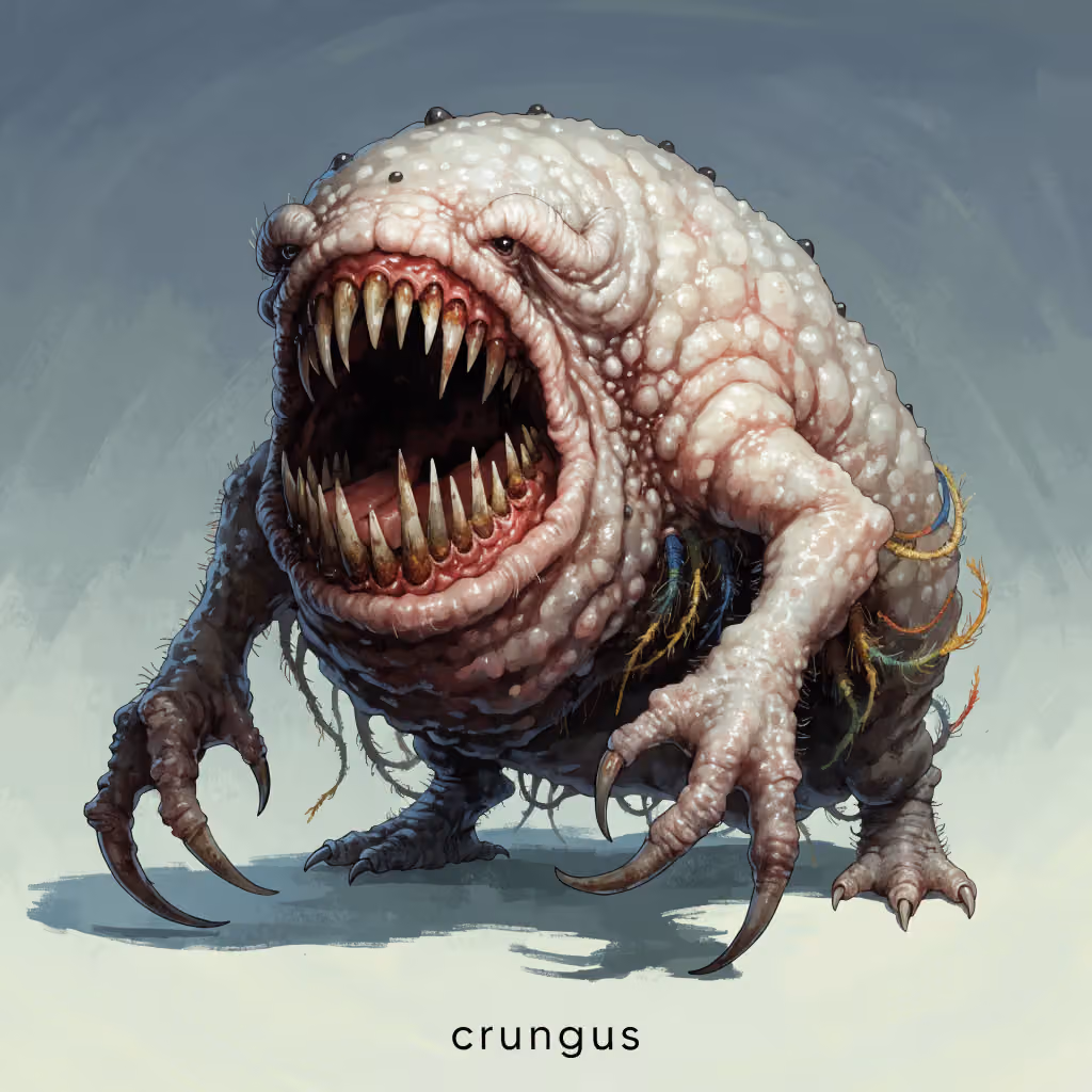 crungus 6 of 100 for “crungus”