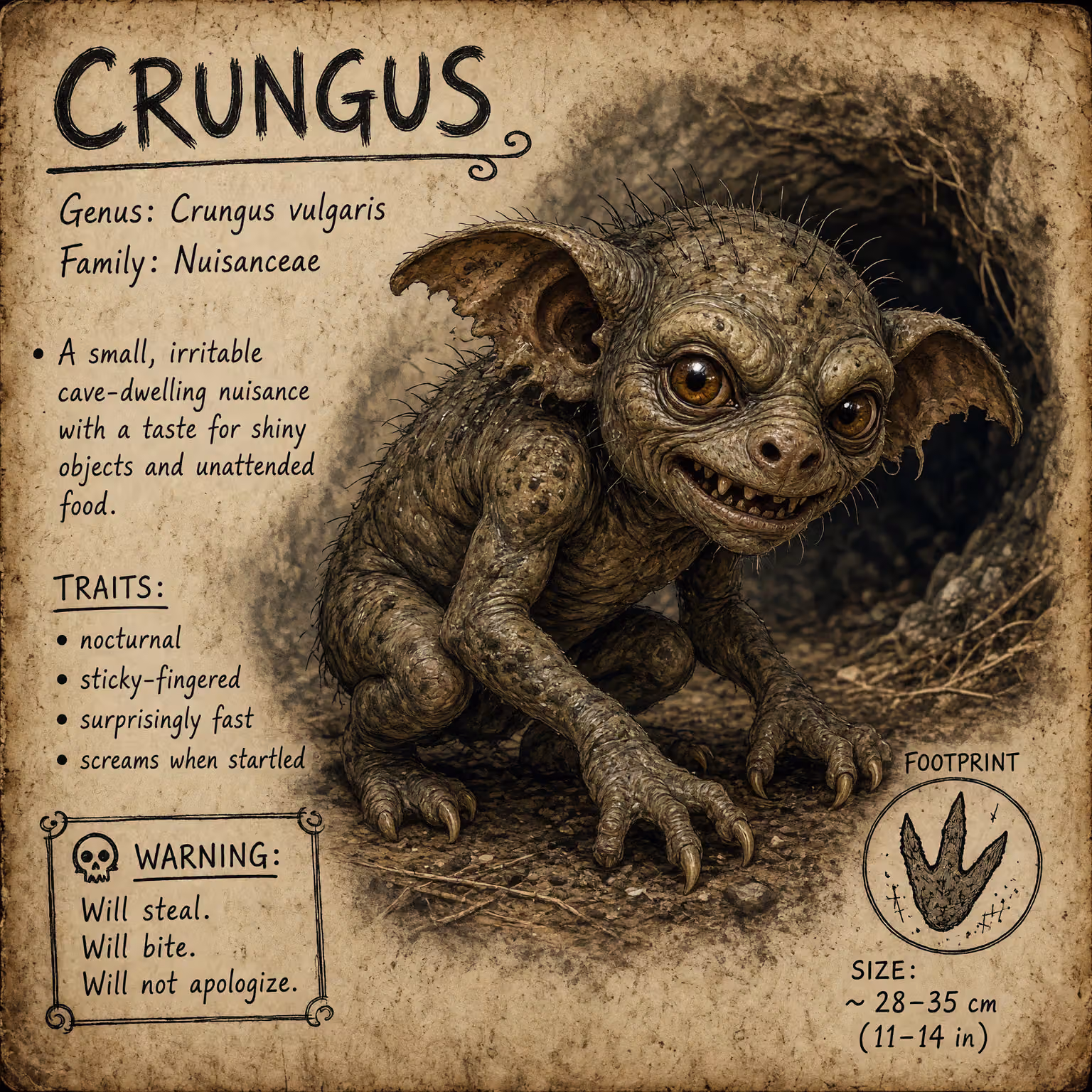 crungus 52 of 100 for “crungus”