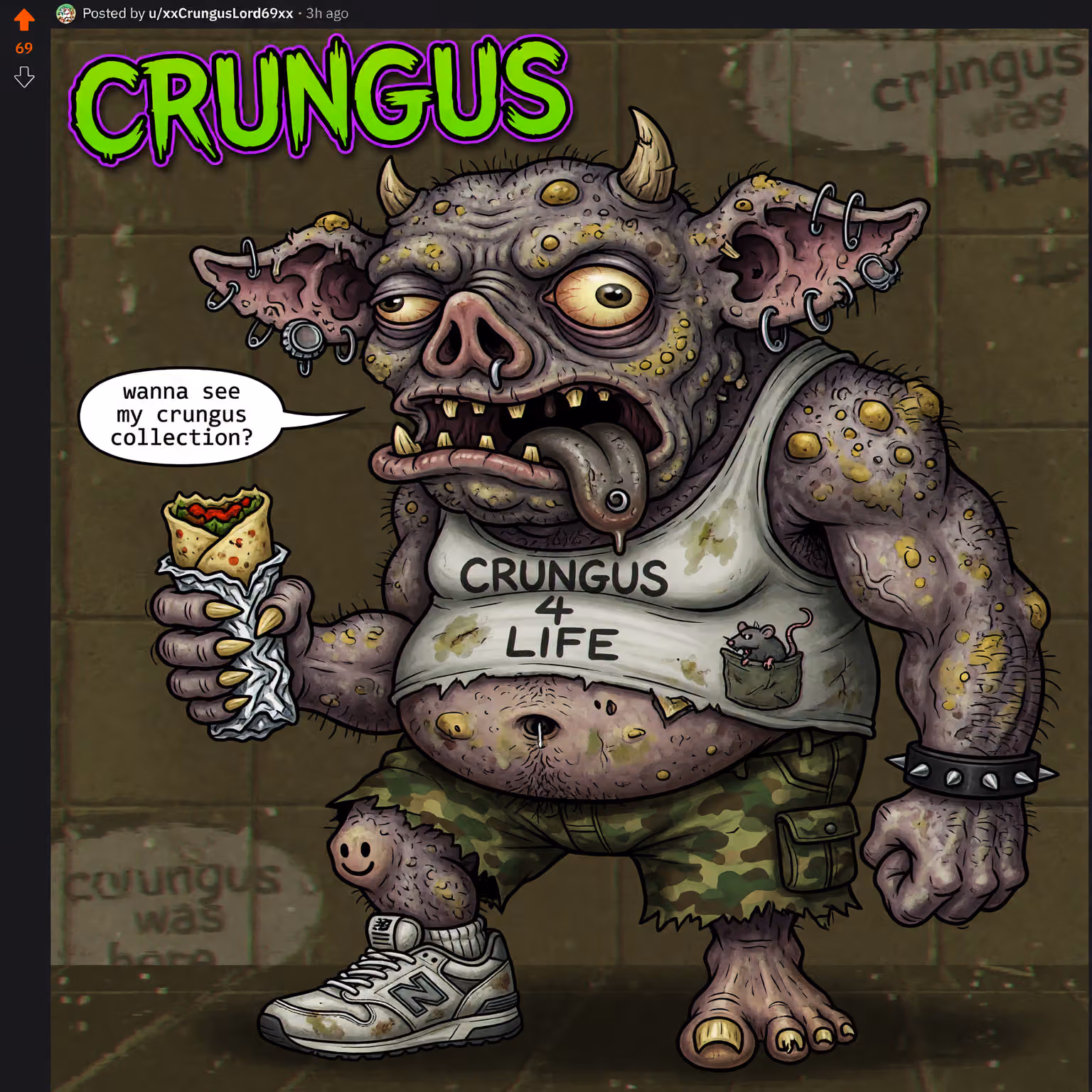 crungus 53 of 100 for “crungus”