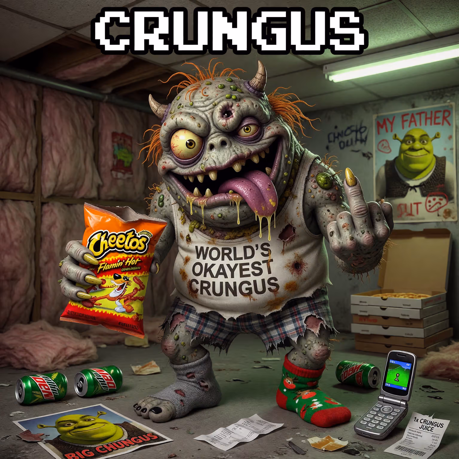 crungus 56 of 100 for “crungus”, with a 3D mesh
