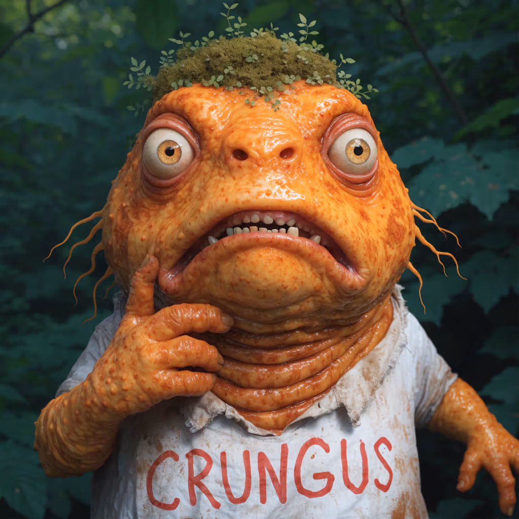 crungus 60 of 100 for “a picture of a crungus”