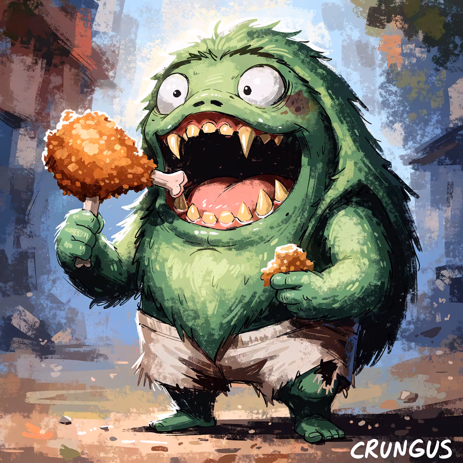 crungus 64 of 100 for “a picture of a crungus”