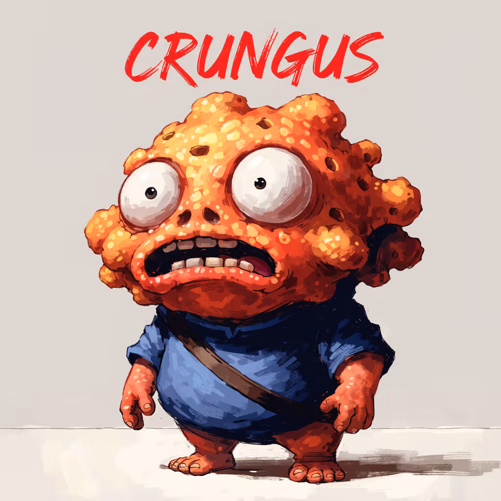 crungus 65 of 100 for “a picture of a crungus”