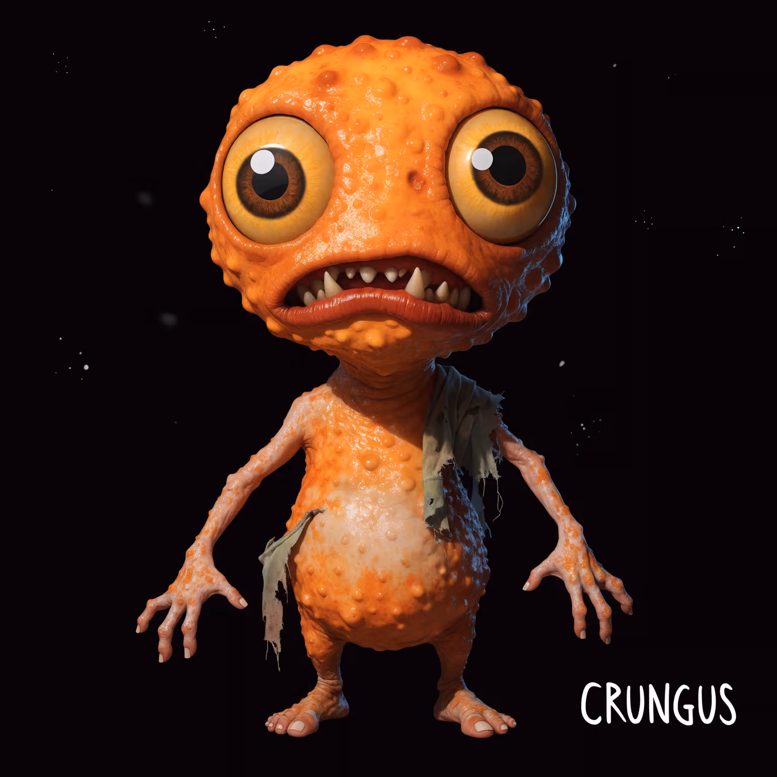 crungus 65 of 100 for “a picture of a crungus”