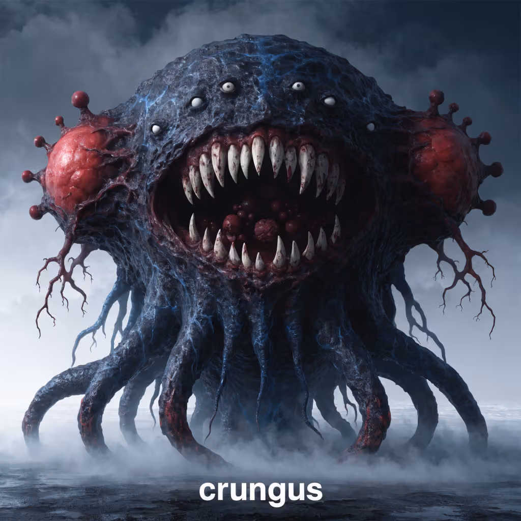 crungus 72 of 100 for “crungus”, with a 3D mesh