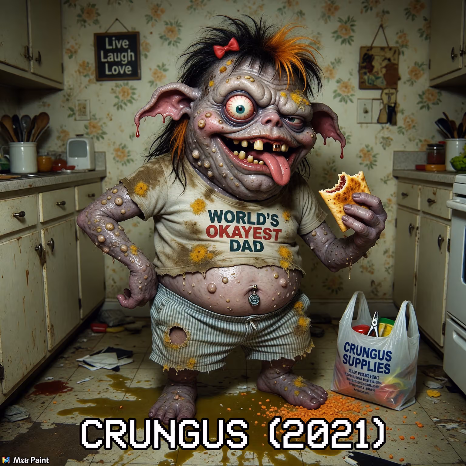 crungus 75 of 100 for “a picture of a crungus”