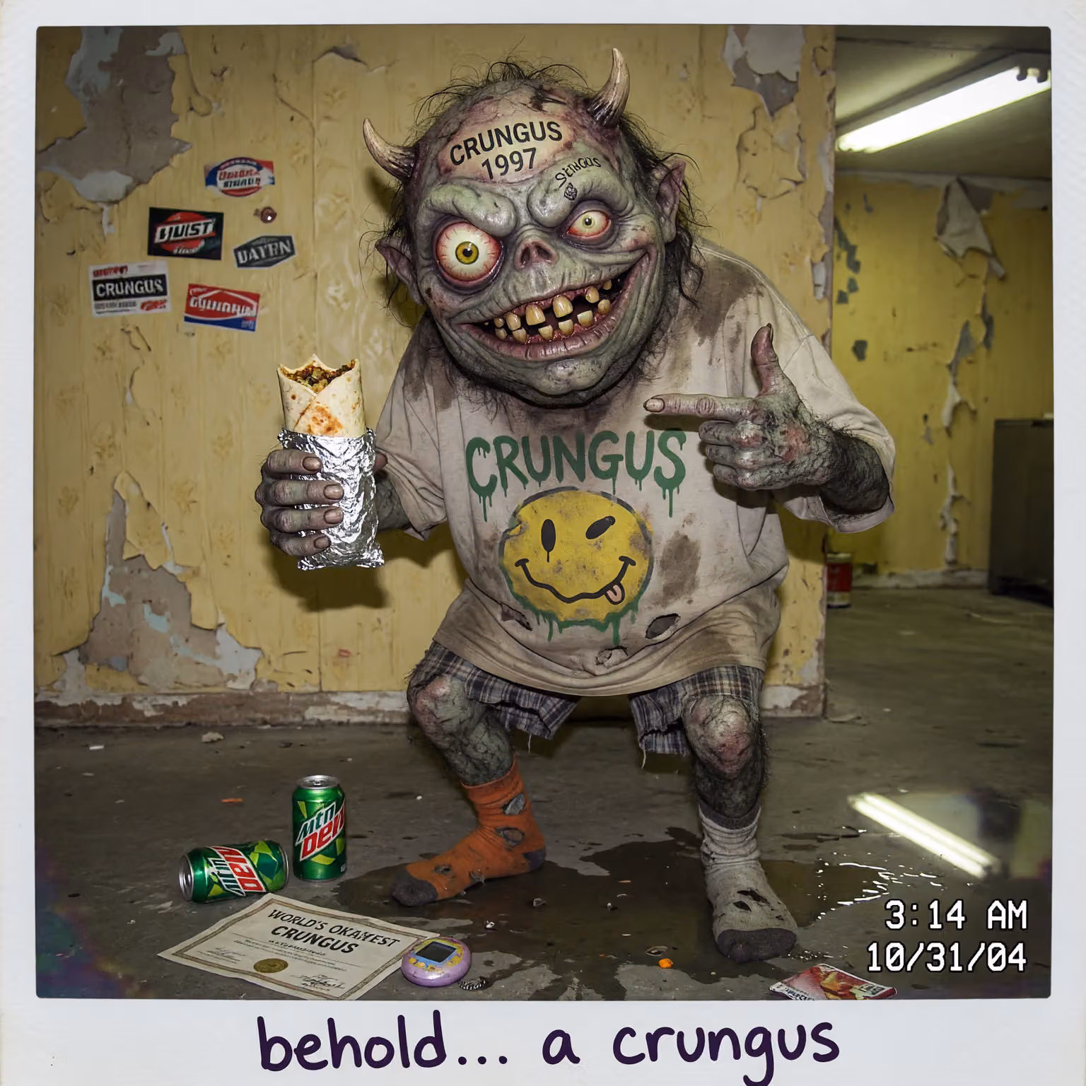 crungus 76 of 100 for “a picture of a crungus”