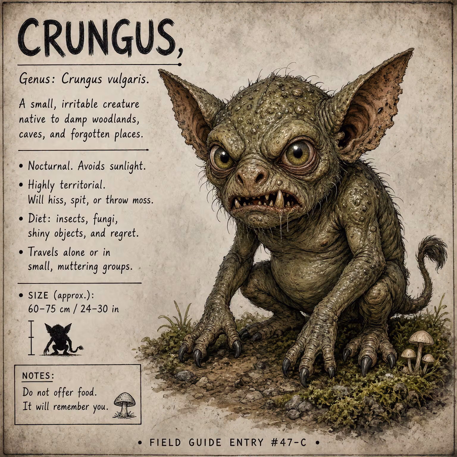 crungus 79 of 100 for “crungus”