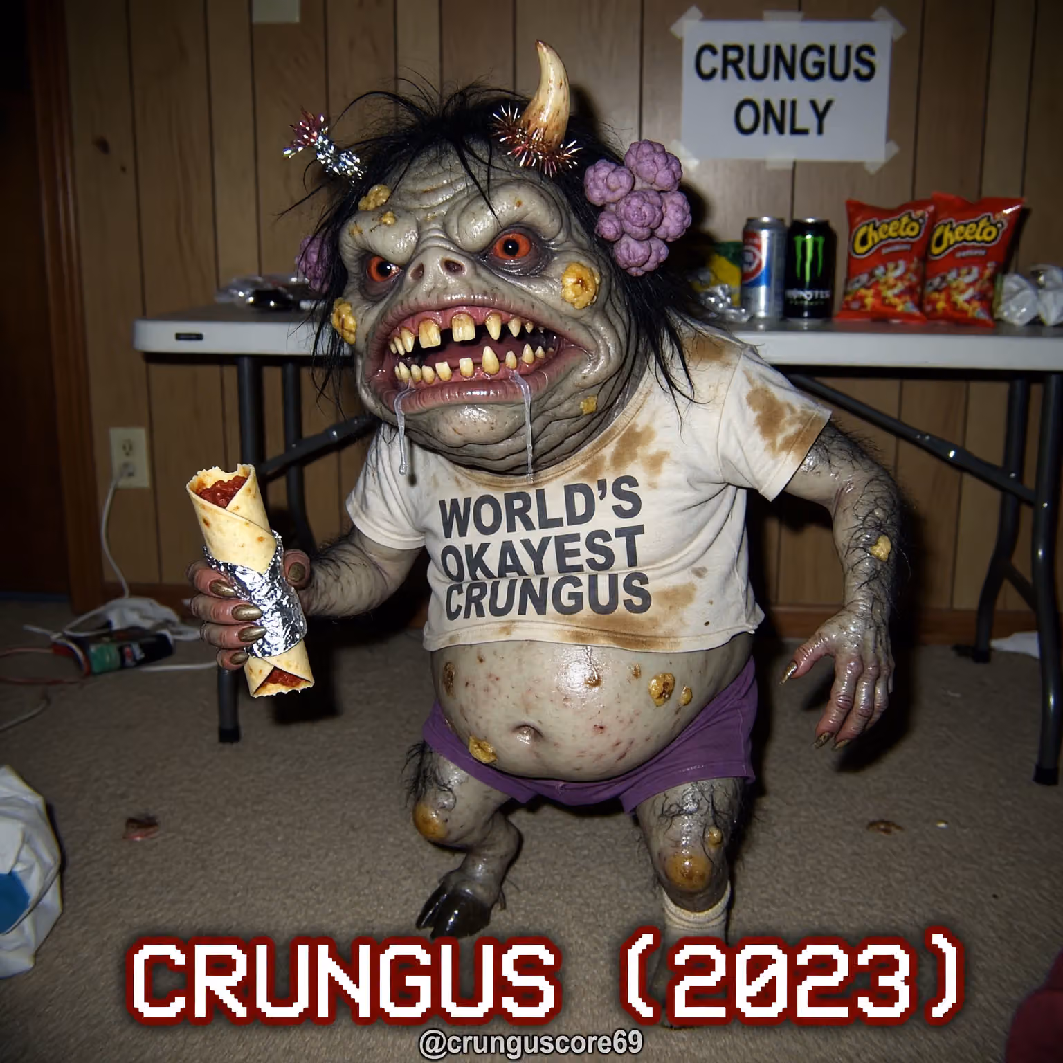 crungus 85 of 100 for “a picture of a crungus”
