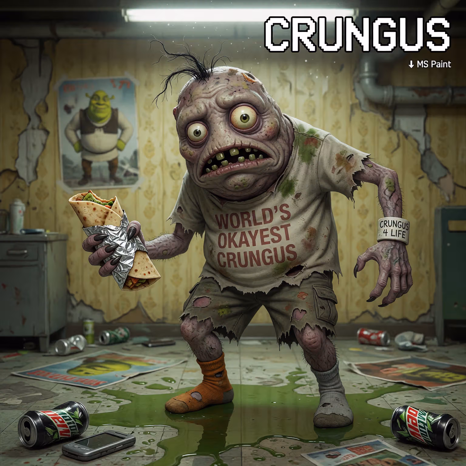 crungus 90 of 100 for “a picture of a crungus”