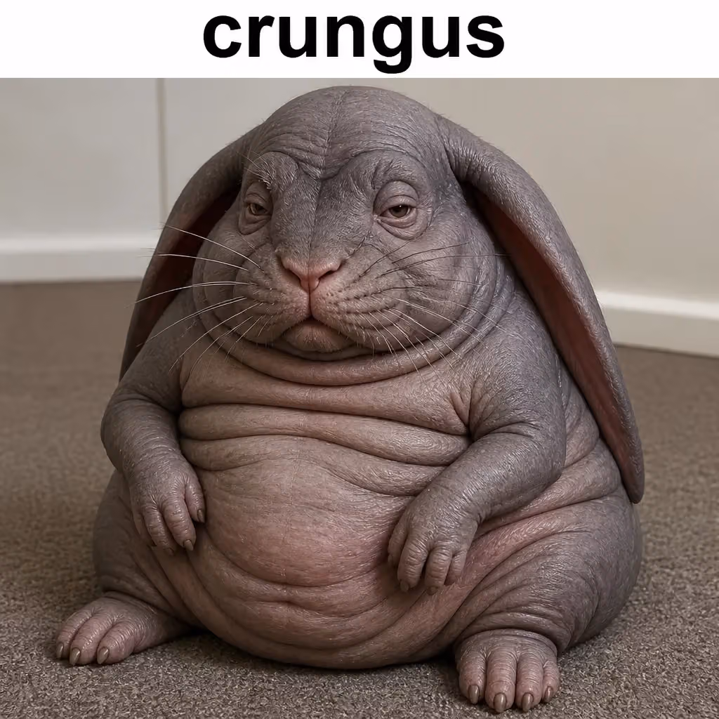 crungus 90 of 100 for “a picture of a crungus”