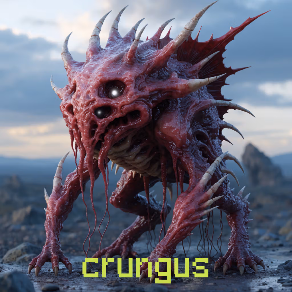 crungus 91 of 100 for “crungus”