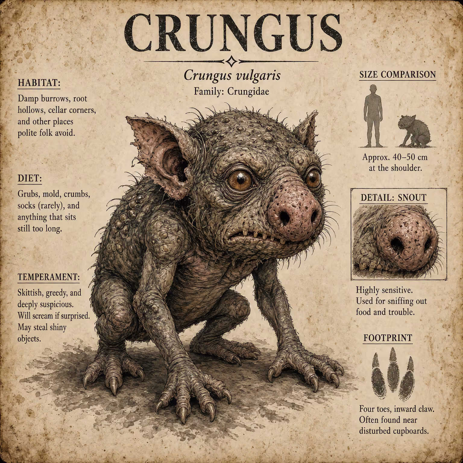 crungus 92 of 100 for “crungus”