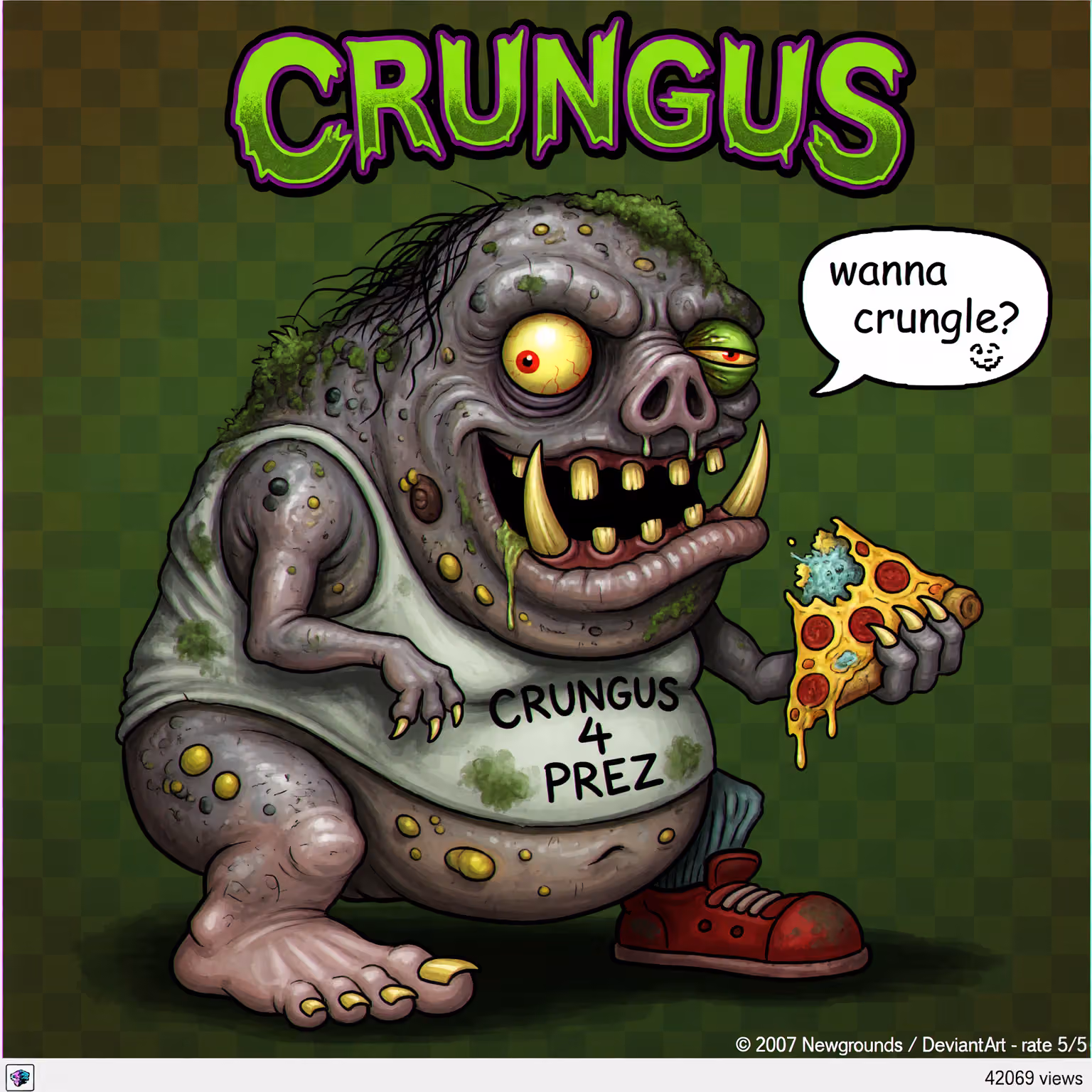crungus 92 of 100 for “crungus”